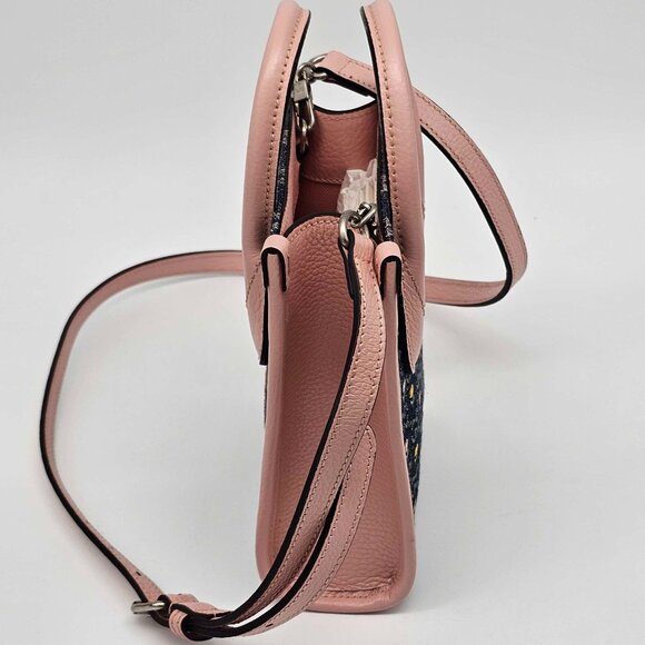 Gucci GG Denim Flowers Mini Tote Bag 400-012925 Brand New with Tag - Picture 7 of 11